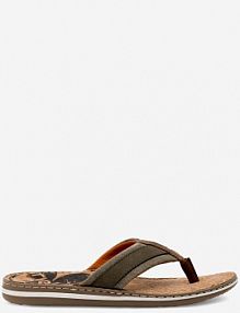 Klapki Rieker zielone męskie 21095-54