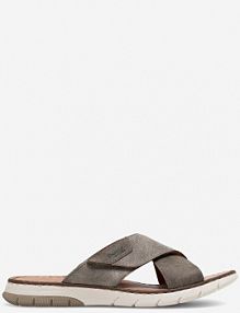 Klapki Rieker szare męskie 25283-25