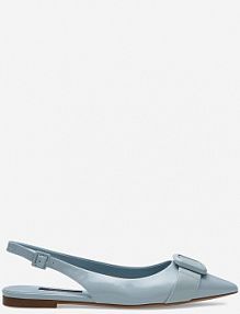 Baleriny gino rossi niebieskie damskie AGORA-V1166-01-1