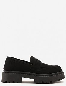 Czarne Wsuwane Mokasyny Vices na Platformie Dionela damskie