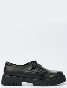 Czarne loafersy z imitacji skóry House 822AE-99X