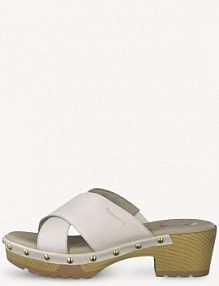 Klapki eleganckie Tamaris białe damskie