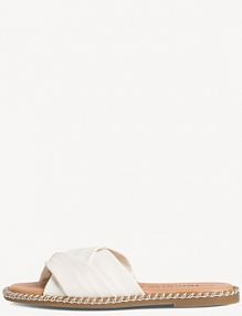 Klapki Tamaris białe damskie