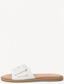 Klapki Tamaris białe damskie