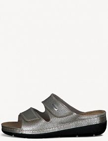 Klapki eleganckie Tamaris srebro damskie