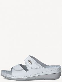 Klapki eleganckie Tamaris białe damskie