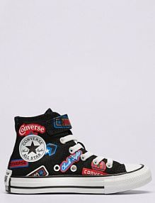 Sneakersy Converse czarne dziecięce Chuck Taylor All Star 1V