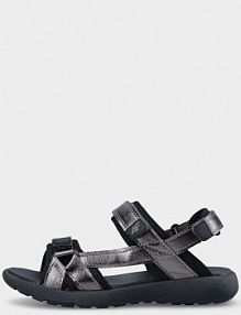 Sandały czarne 4F dziecięce 4FJRSS24FSANF063-20S