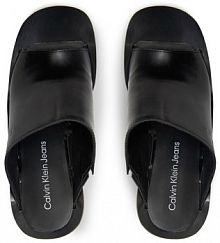 Klapki na słupku Calvin Klein Jeans czarne 