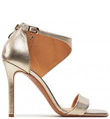 Sandały na szpilce R.Polański złote 