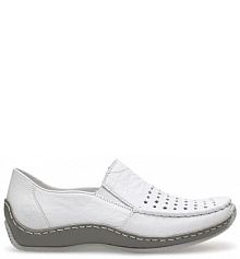 Mokasyny Rieker białe damskie 