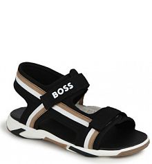 Sandały Boss czarne dziecięce 