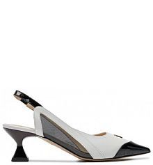 Sandały na szpilce Baldowski białe 