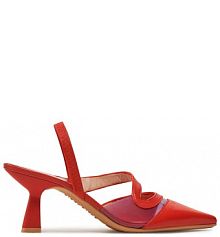Sandały na szpilce Hispanitas czerwone 