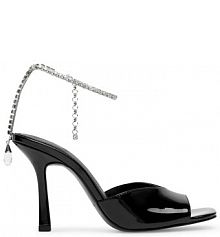 Sandały na szpilce Eva Minge czarne 