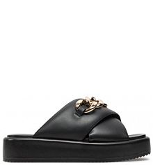 Klapki Buffalo czarne damskie 