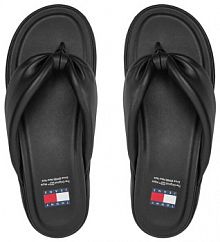 Japonki Tommy Jeans czarne damskie 