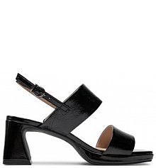 Sandały na słupku Caprice czarne 