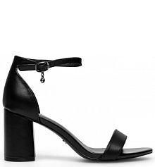 Sandały na słupku Lasocki czarne 