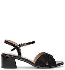 Sandały na słupku Lasocki czarne 