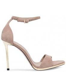 Sandały na szpilce Eva Minge beżowe 