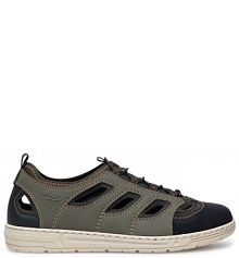 Półbuty wsuwane Rieker zielone męskie 