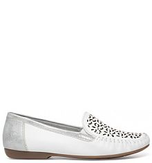 Mokasyny Rieker białe damskie 