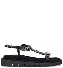 Sandały Eva Minge czarne damskie 