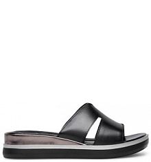 Klapki na koturnie Lasocki czarne 