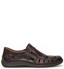 Półbuty wsuwane Rieker brązowe męskie 