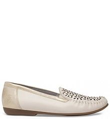 Mokasyny Rieker beżowe damskie 