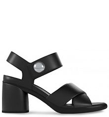 Sandały na słupku ECCO czarne 