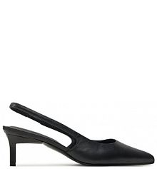 Sandały na szpilce Calvin Klein czarne 