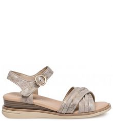 Sandały na koturnie Lasocki beżowe 