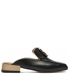 Klapki Baldowski czarne damskie 