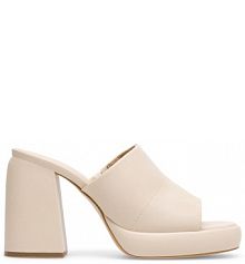 Klapki na słupku Jenny Fairy beżowe 