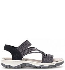 Sandały Rieker czarne damskie 