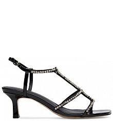 Sandały na szpilce Badura czarne 