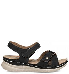 Sandały na koturnie Clara Barson czarne 