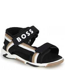 Sandały Boss czarne dziecięce 