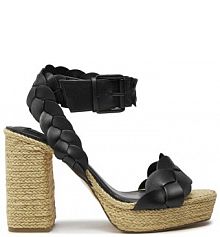 Sandały na słupku Pepe Jeans czarne 