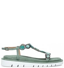 Sandały Eva Minge zielone damskie 