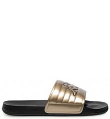 Klapki Kappa złote damskie 