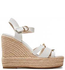 Sandały na koturnie Tamaris białe 