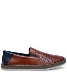 Półbuty wsuwane Rieker brązowe męskie 