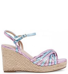 Sandały na koturnie DeeZee różowe 