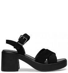 Sandały na słupku Lasocki czarne 