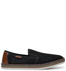 Półbuty wsuwane Rieker czarne męskie 