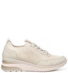 Półbuty sznurowane Remonte beżowe damskie 