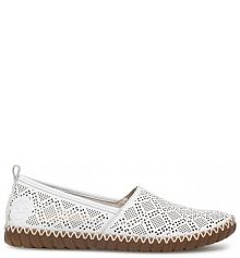 Półbuty wsuwane Rieker białe damskie 